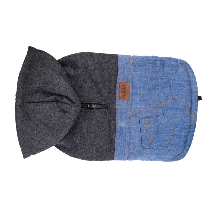 Hundepullover "HODA" jeans/grau