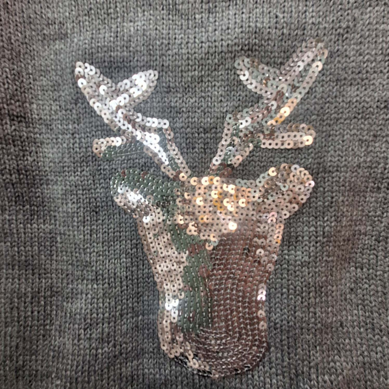 Hundepullover "DEER" grau