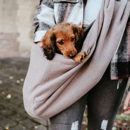 Tragebeutel Los Angeles 60x30 cm taupe/grau