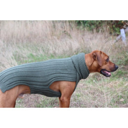 Jumper CLASSY - Olive - 100 % Merino-Wolle