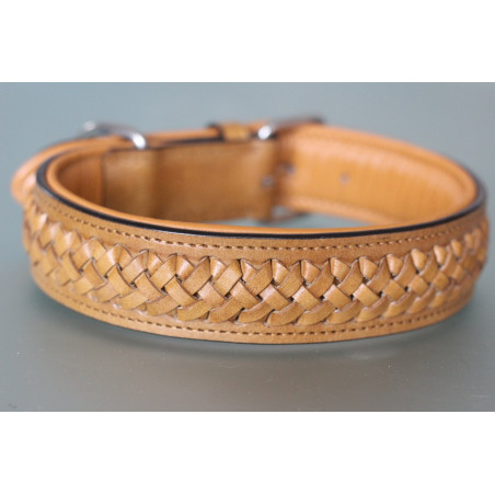 kay-line Leder Halsband CINNAMON