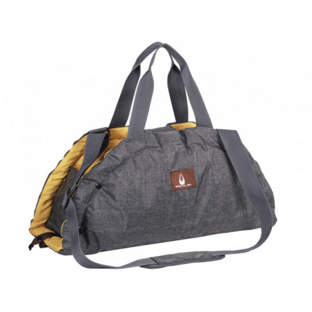 Tasche "SHELLY" grau/senf 72 x 55 cm
