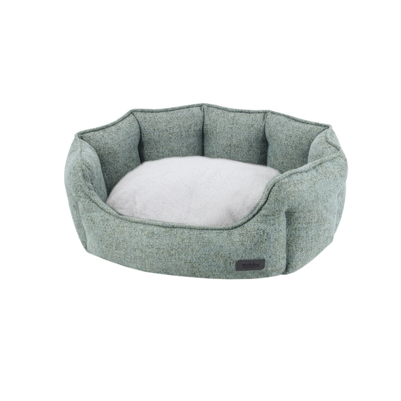 Komfort Bett oval "NEVIS" grün