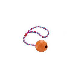 Vollgummi Ball mit Glocke und Seil