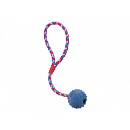 Vollgummi Ball mit Glocke und Seil