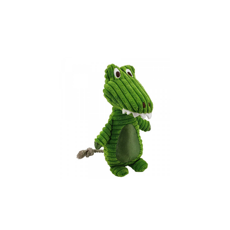 Plüschtier Krokodil mit Seil 28cm