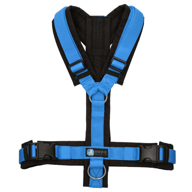 Brustgeschirr Fun schwarz/ blau