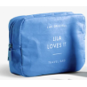 LILA LOVES IT Beauty Bag farb. Sortiert (Blau / Rosa/ Grau)