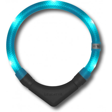 LEUCHTIE Plus - LED Halsband für Hunde - türkis