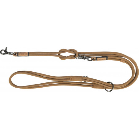 V-Leine BE NORDIC Veloursleder, rundgenäht braun