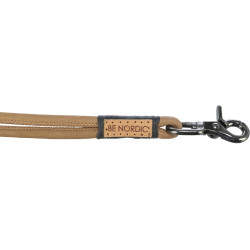 V-Leine BE NORDIC Veloursleder, rundgenäht braun