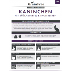 Kaninchen mit Süßkartoffel & Brombeere (getreidefrei)