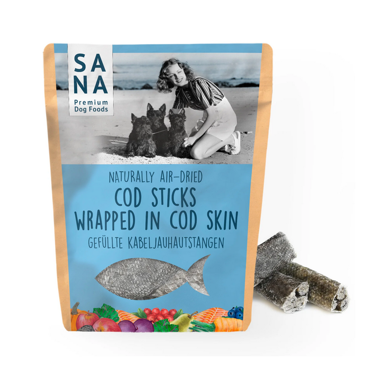 gefüllte Kabeljauhautstange 100g
