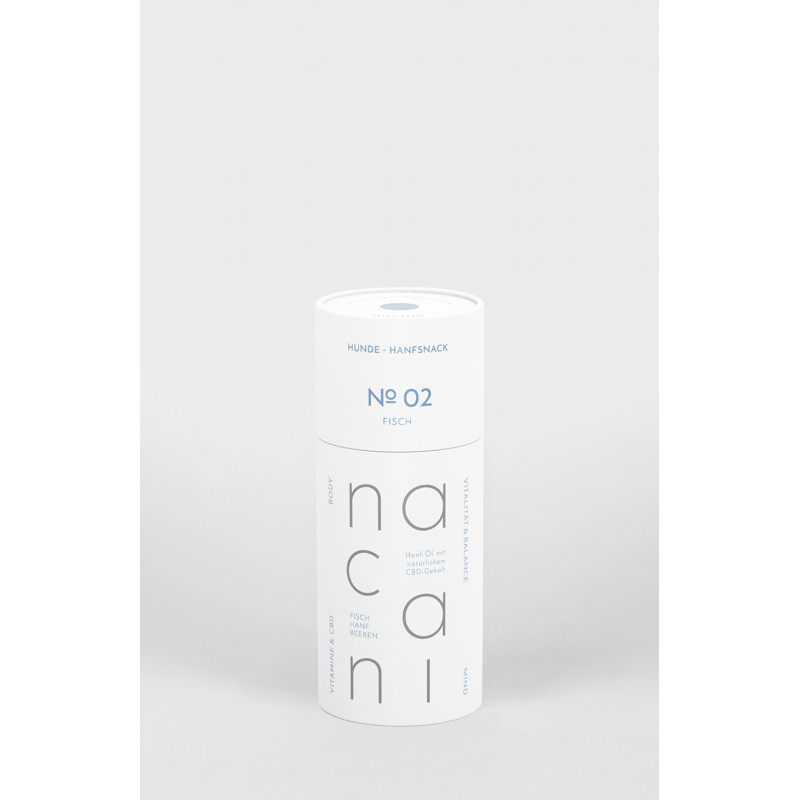 No 02 - nacanis Fisch- Hunde - Hanfsnack - 60 Stk.