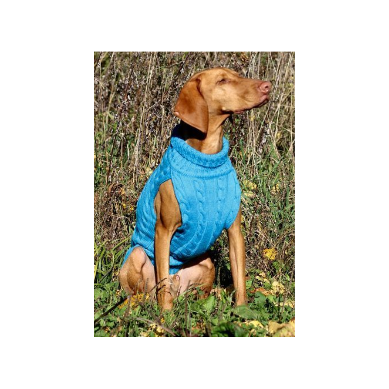 JUMPER - TÜRKIS -100 % Wolle vom Merino Schaf