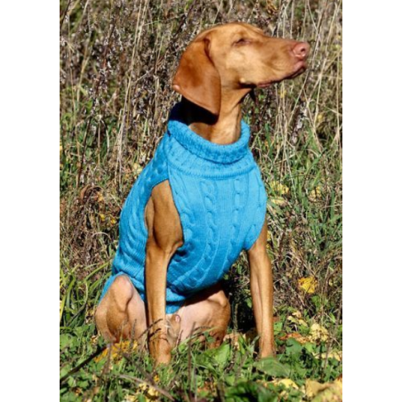 JUMPER - TÜRKIS -100 % Wolle vom Merino Schaf