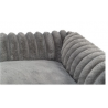 Bett Lonni, Cordplüsch, eckig, grau SOFT Edition