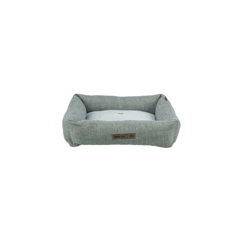 Bett Viviana, eckig, blau-grau HOME Edition