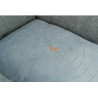 Bett Viviana, eckig, blau-grau HOME Edition