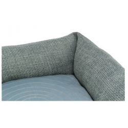 Bett Viviana, eckig, blau-grau HOME Edition