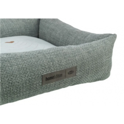 Bett Viviana, eckig, blau-grau HOME Edition