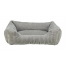 Vital Bett Jonna, Cordplüsch, eckig, grau SOFT Edition