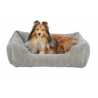 Vital Bett Jonna, Cordplüsch, eckig, grau SOFT Edition