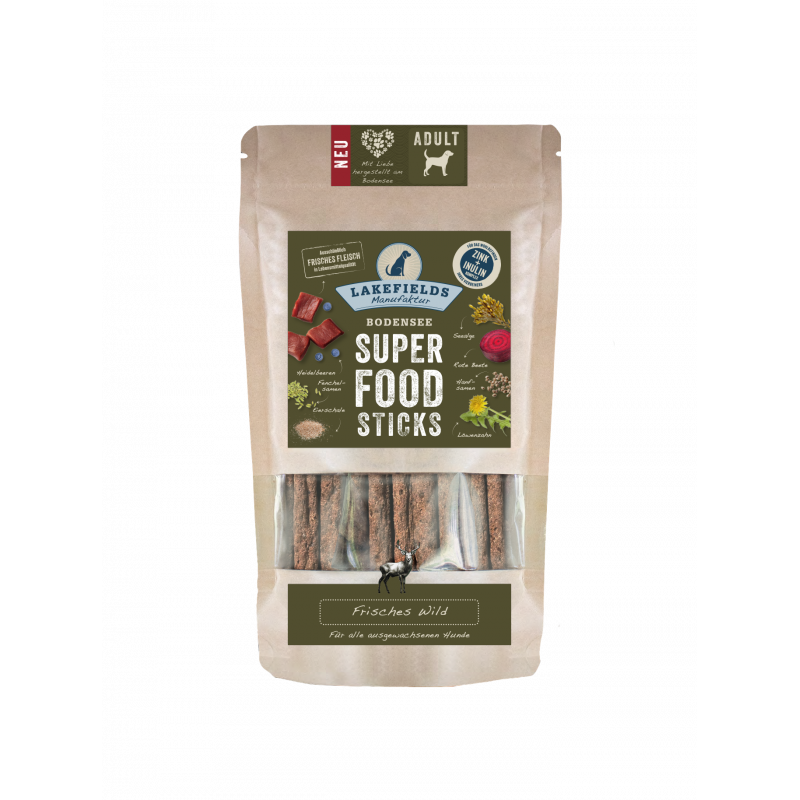 Lakefields® SUPERFOOD Premium Sticks Frisches Wild - 130g
