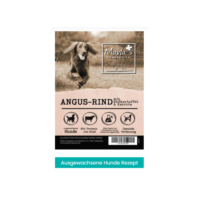 Angus-Rind mit Süßkartoffel & Karotte (getreidefrei)