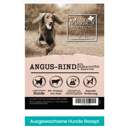 Angus-Rind mit Süßkartoffel & Karotte (getreidefrei)