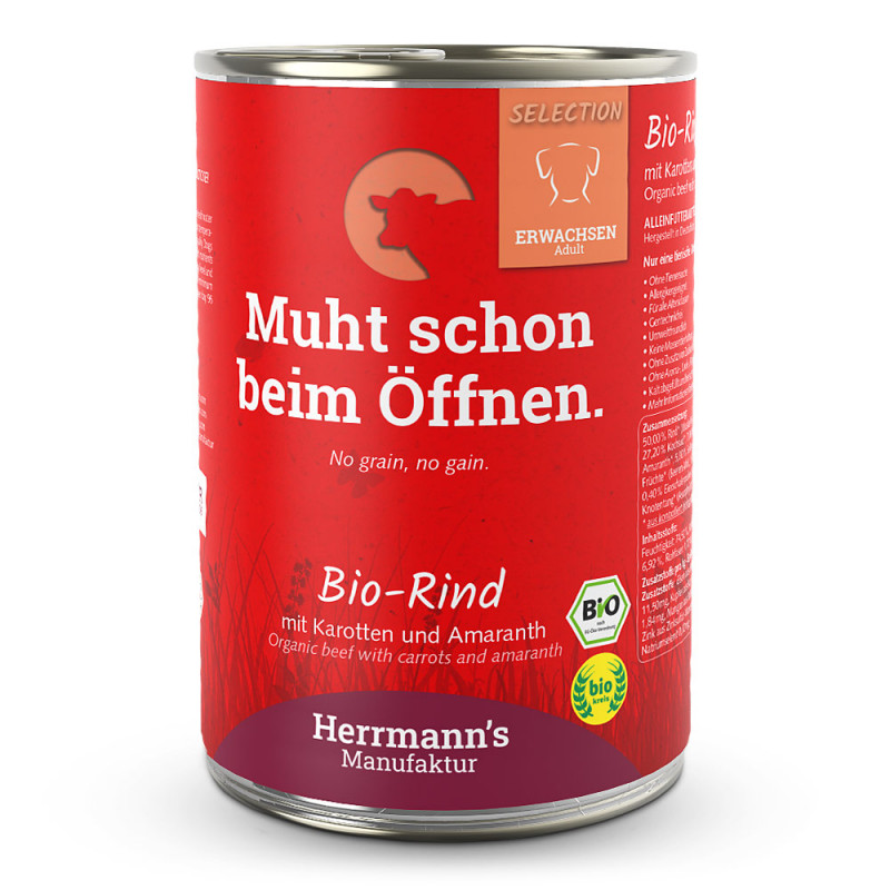 Herrmann's Selection Adult Bio Rind+Karotten+Amaranth