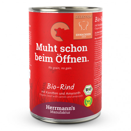 Herrmann's Selection Adult Bio Rind+Karotten+Amaranth