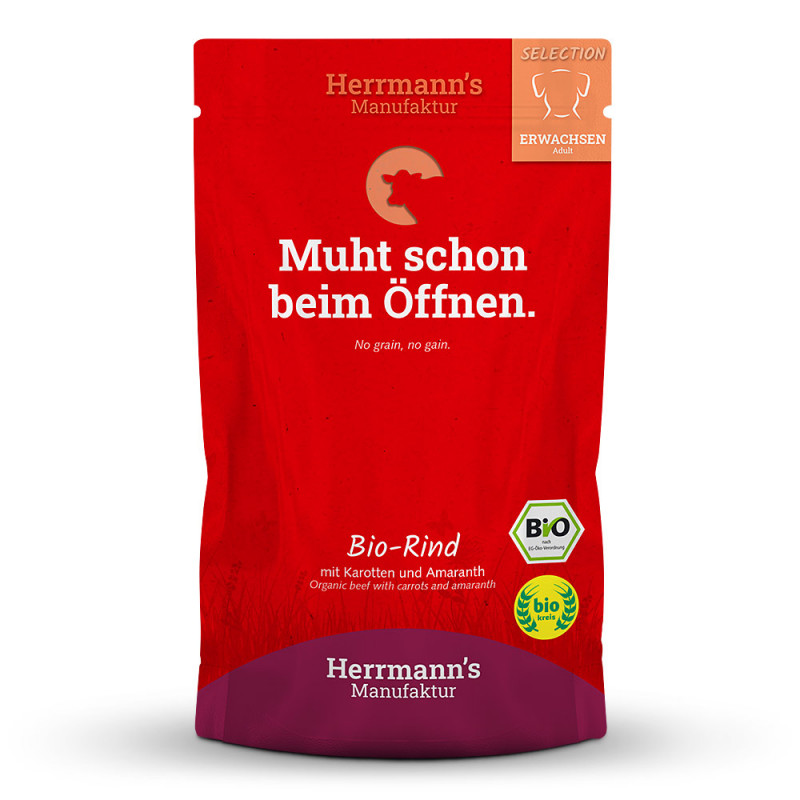 Herrmann's Selection Adult Bio Rind+Karotten+Amaranth