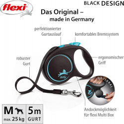 flexi BLACK DESIGN, Gurt blau