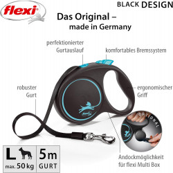 flexi BLACK DESIGN, Gurt blau