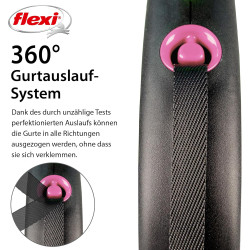 flexi BLACK DESIGN, Gurt rosa