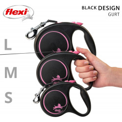 flexi BLACK DESIGN, Gurt rosa