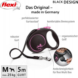 flexi BLACK DESIGN, Gurt rosa
