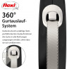 flexi New COMFORT weiß/schwarz gurt L: 8m