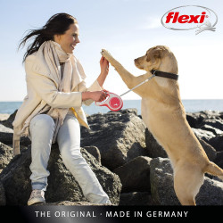 flexi New COMFORT weiß/schwarz gurt L: 8m