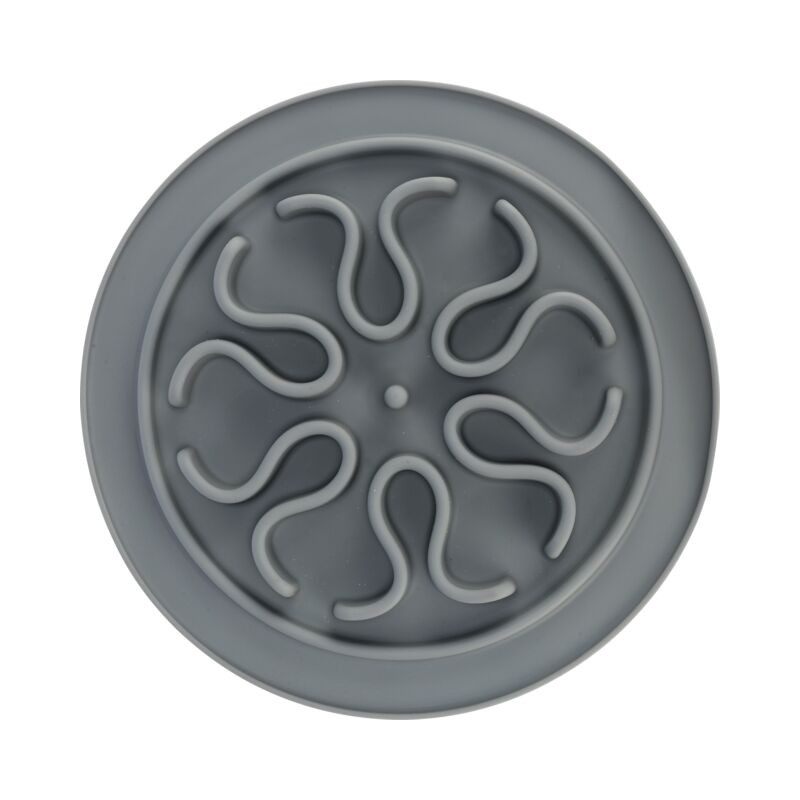 Slow Feeding Futtermatte, TPE ø 24 cm grau