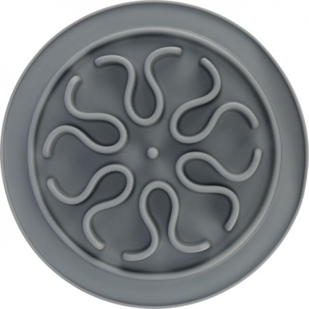Slow Feeding Futtermatte, TPE ø 24 cm grau