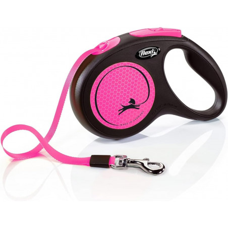 Flexi NEW NEON Gurt pink