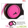 Flexi NEW NEON Gurt pink