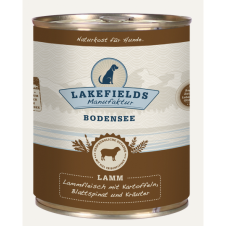 LAKEFIELDS Nassfutter Lamm mit Kartoffeln, Blattspinat und Kräutern