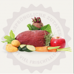 LAKEFIELDS Nassfutter Weiderind mit Zucchini, Äpfeln und Karotten