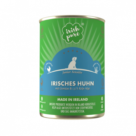 Irish Pure - JUNIOR Nassfutter Huhn Gemüse & Kelp-Alge