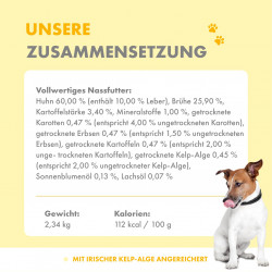 Irish Pure - Nassfutter Huhn Gemüse & Kelp-Alge