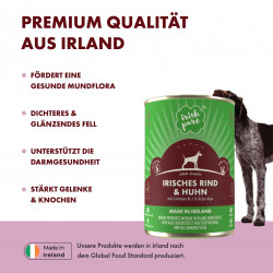 Irish Pure - Nassfutter Rind & Huhn mit Gemüse & Kelp-Alge