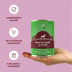 Irish Pure - Nassfutter Rind & Huhn mit Gemüse & Kelp-Alge
